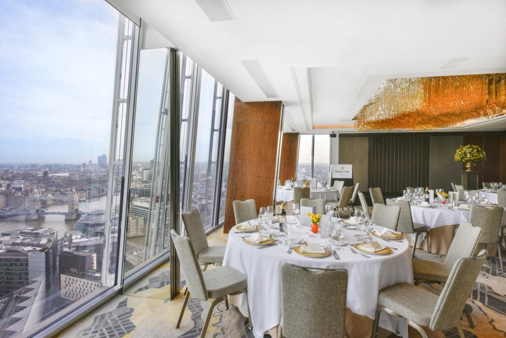 Corporate event venue in London set up for business guests