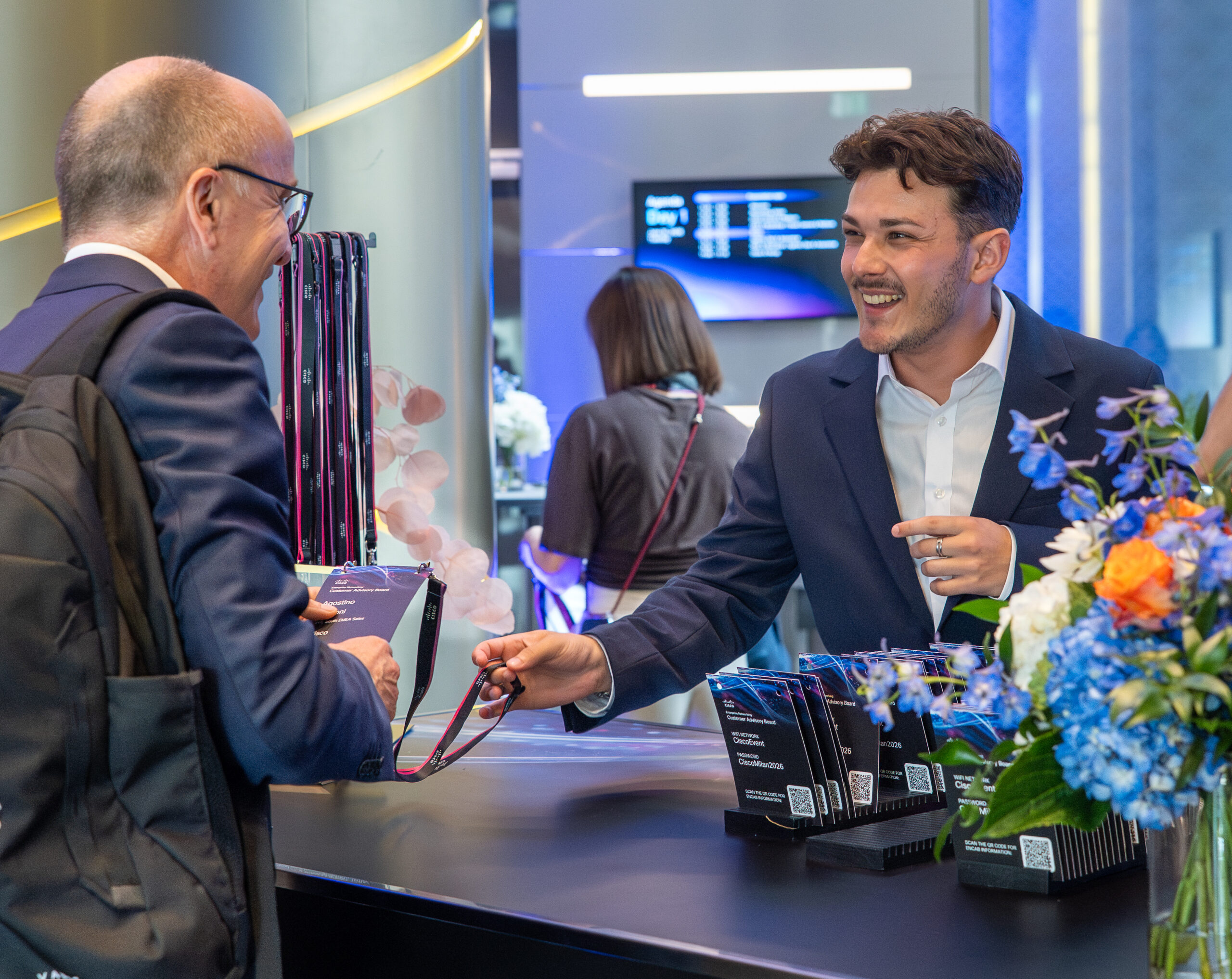 VIP guest management at a corporate event